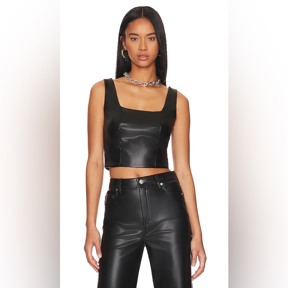 New LBLC The Label Ebony Benny Bustier Sz XS